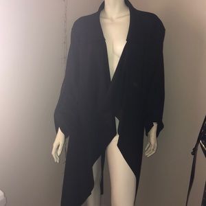 Black waterfall duster